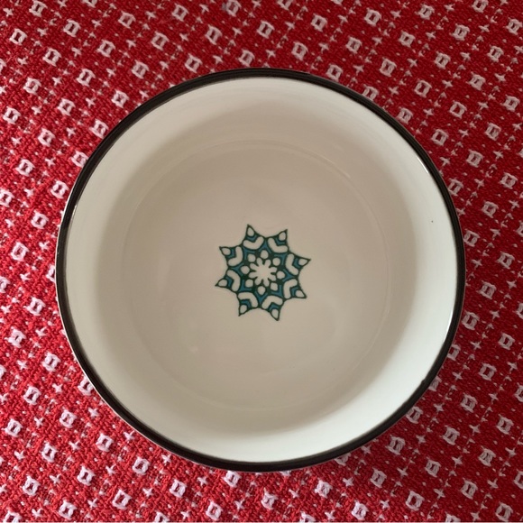 Set of 4 SIGNATURE HOUSEWARES Muti Colored Ceramic Bowls 5” x 2 3/4” EXCELLENT - Picture 9 of 11